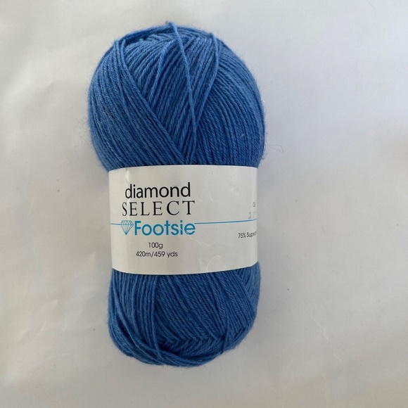Diamond Select Footsie Superwash Wool Blend Blue Col 2559 - Picture 1 of 6